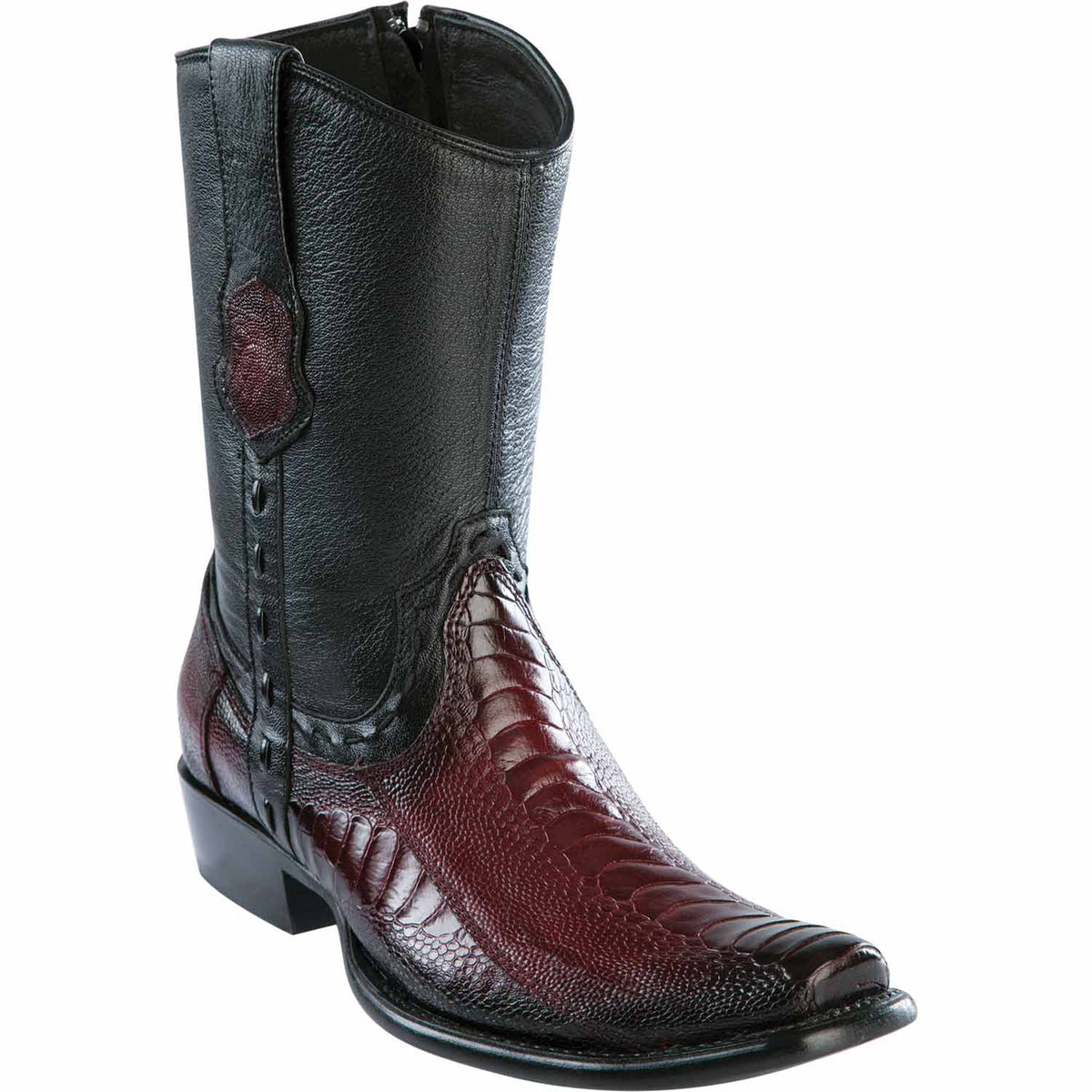 Wild West Boots Boots 6 Men&#39;s Wild West Ostrich Leg Skin Dubai Toe Short Boot 279B0543