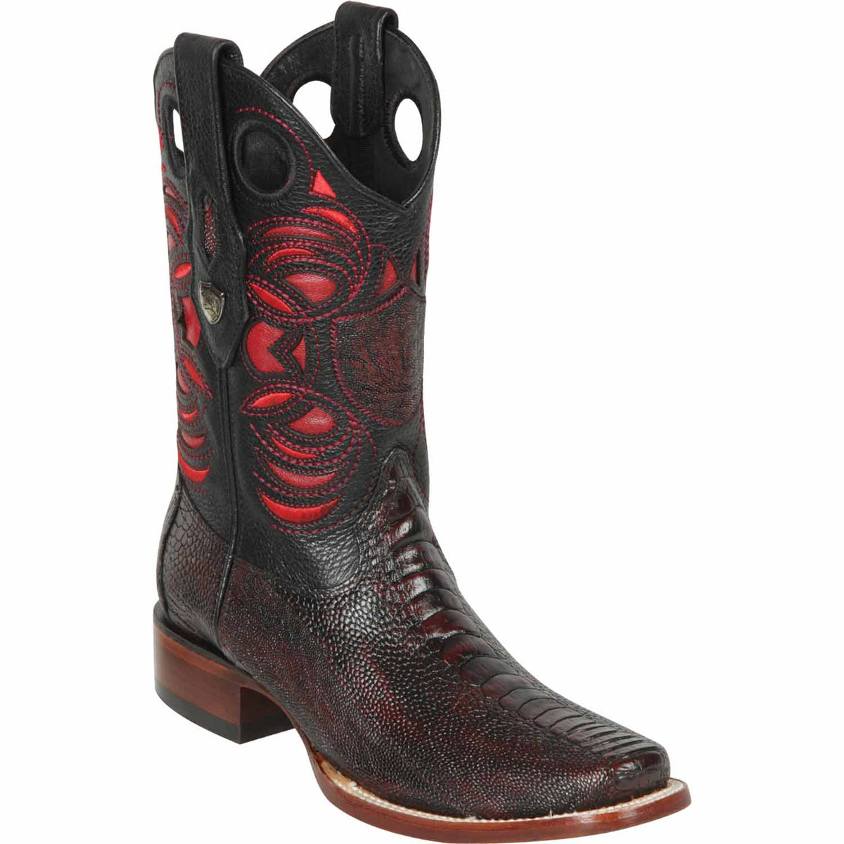 Wild West Boots Boots 6 Men&#39;s Wild West Ostrich Leg Skin Rodeo Toe Boot 28180518