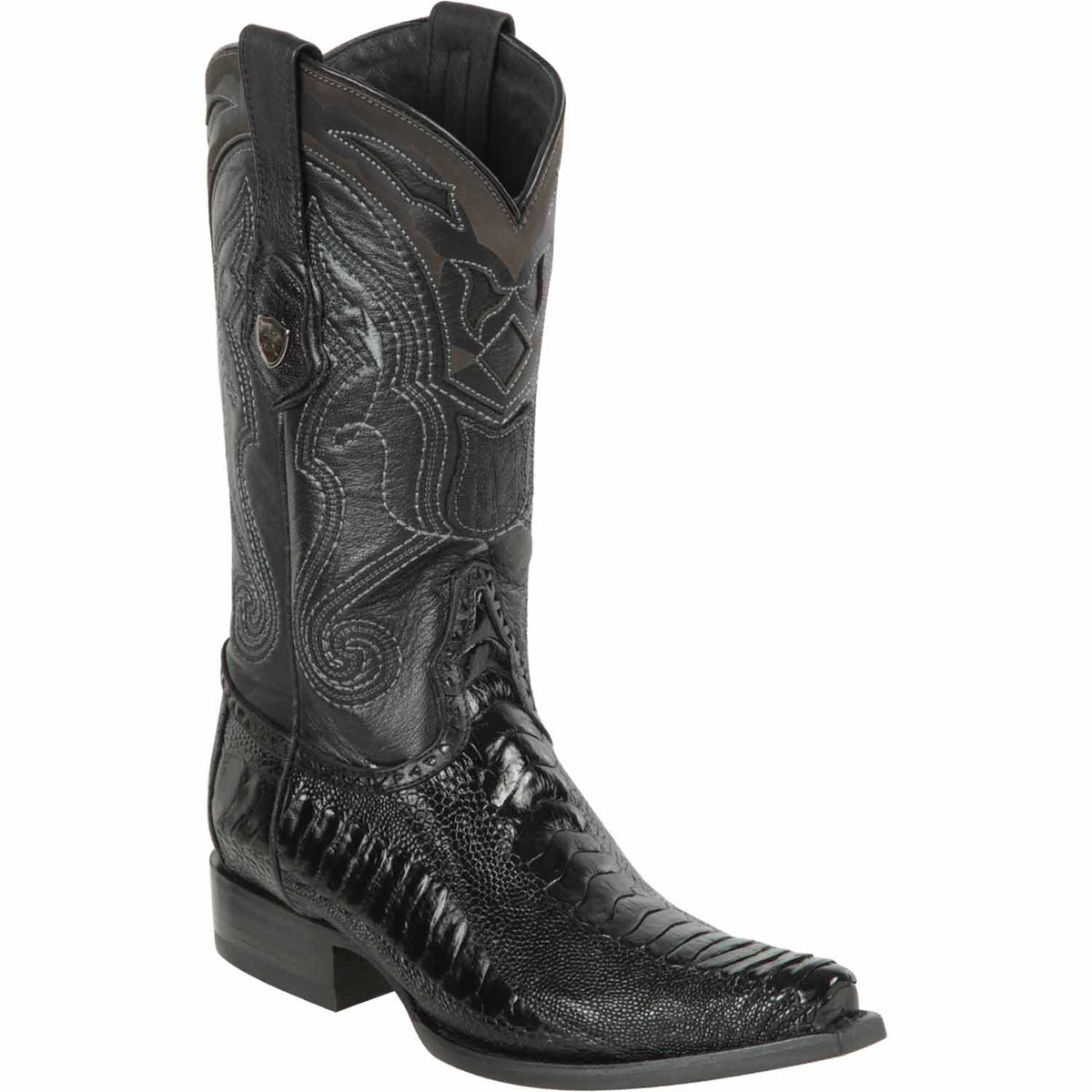 Wild West Boots Boots 6 Men&#39;s Wild West Ostrich Leg Skin Snip Toe Boot 2940505