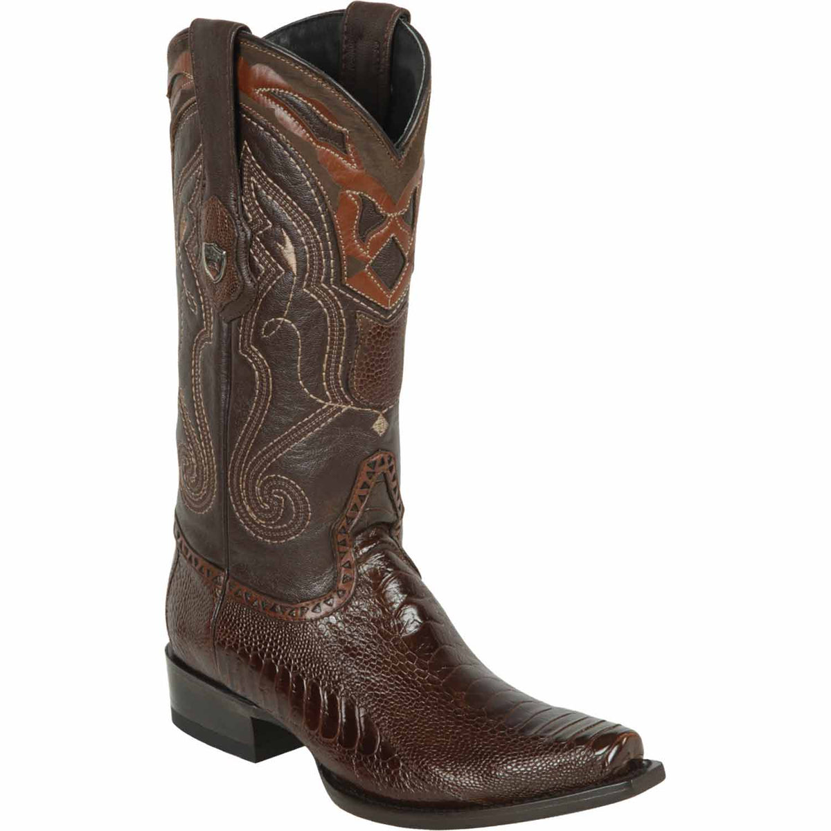 Wild West Boots Boots 6 Men&#39;s Wild West Ostrich Leg Skin Snip Toe Boot 2940507