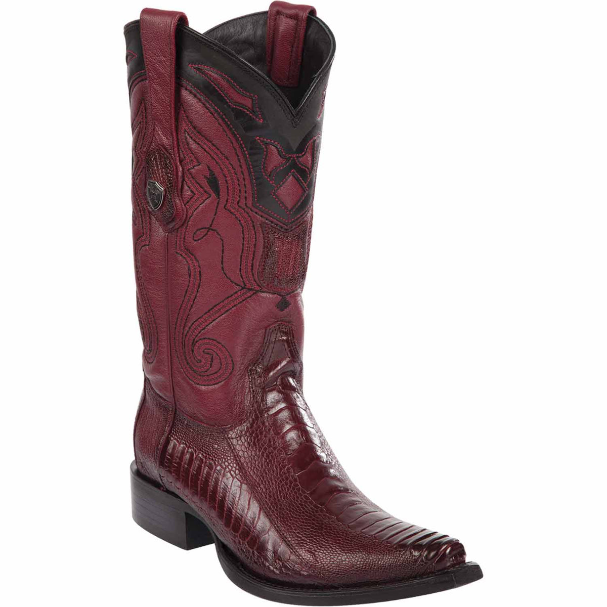 Wild West Boots Boots 6 Men&#39;s Wild West Ostrich Leg Skin Snip Toe Boot 2940543