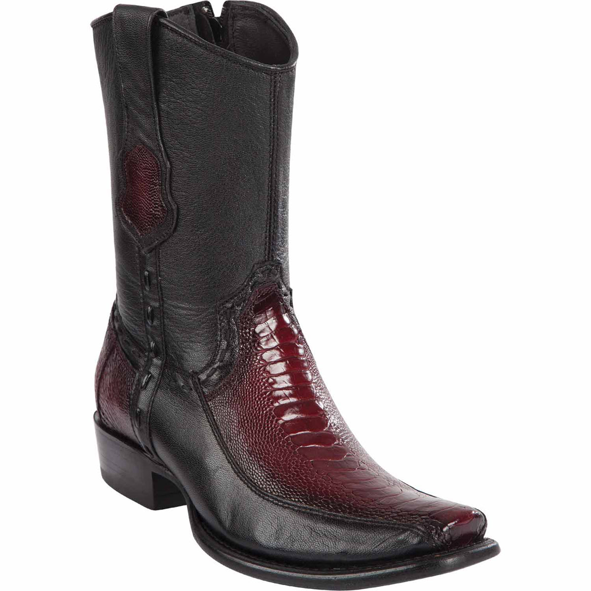 Wild West Boots Boots 6 Men&#39;s Wild West Ostrich Leg with Deer Dubai Toe Short Boot 279BF0543