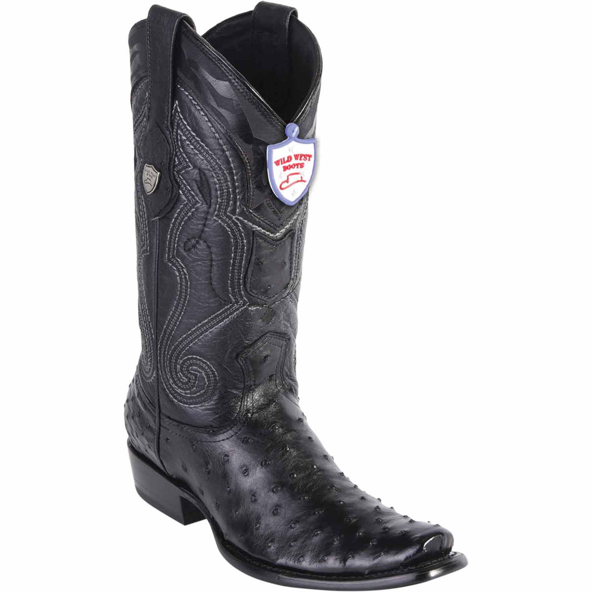 Wild West Boots Boots 6 Men&#39;s Wild West Ostrich Skin Dubai Toe Boot 2790305