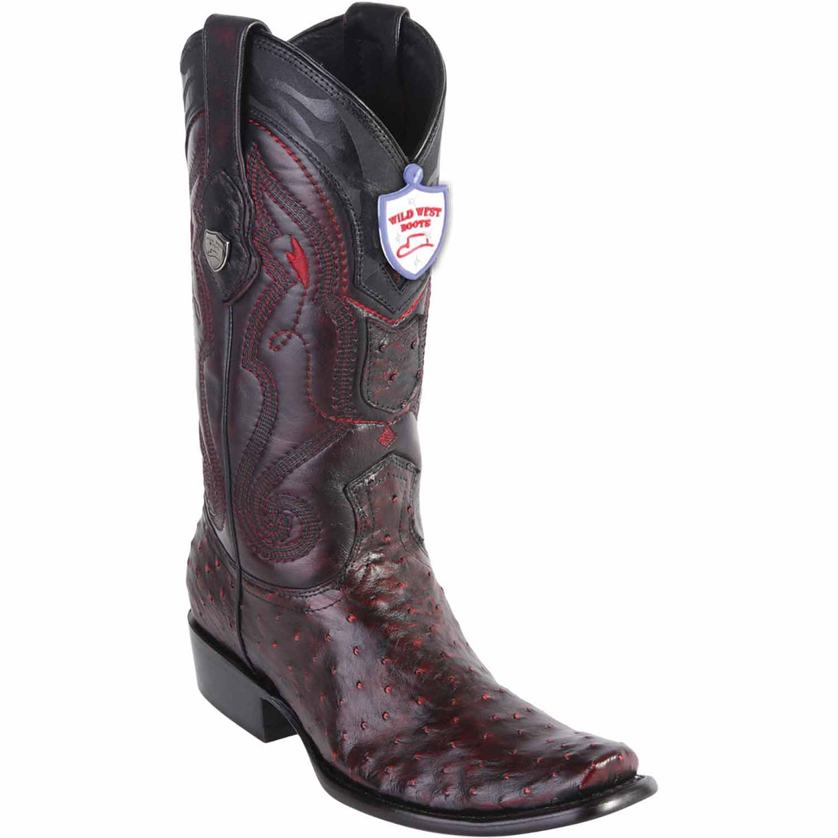 Wild West Boots Boots 6 Men&#39;s Wild West Ostrich Skin Dubai Toe Boot 2790318