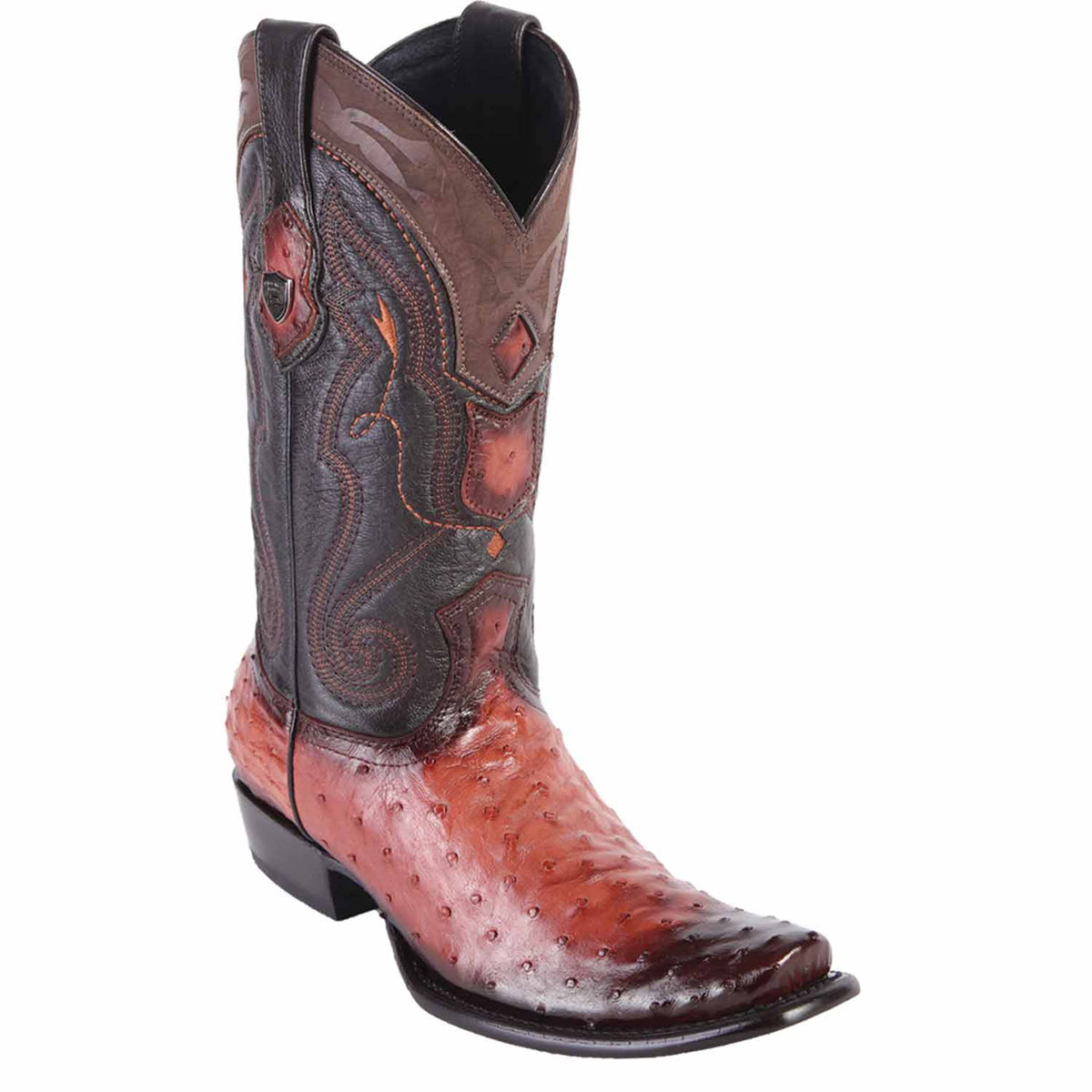 Wild West Boots Boots 6 Men&#39;s Wild West Ostrich Skin Dubai Toe Boot 2790357