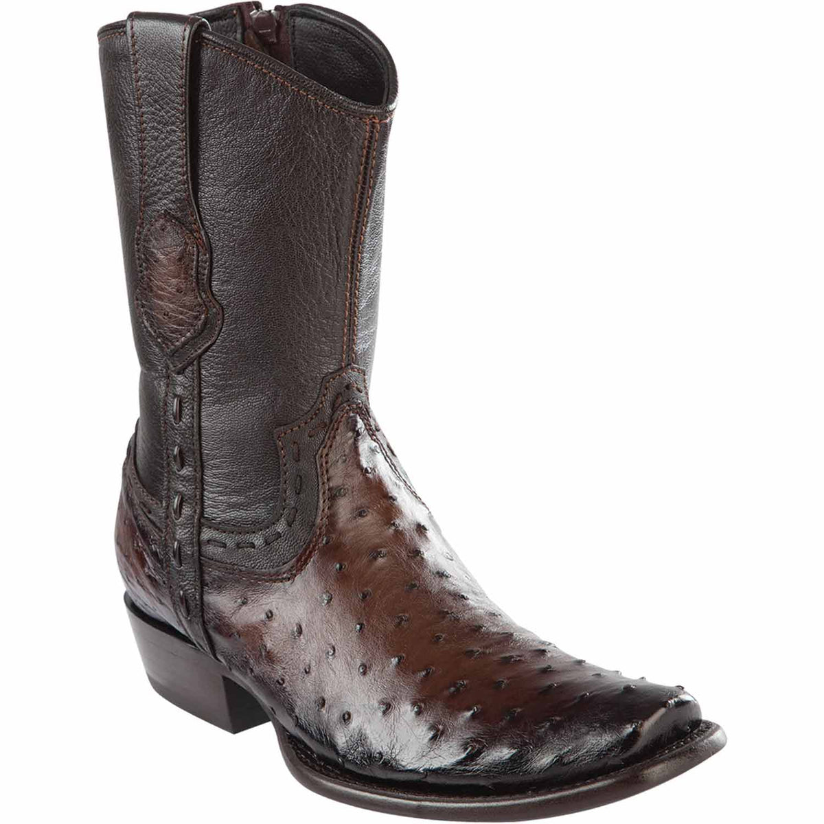 Wild West Boots Boots 6 Men&#39;s Wild West Ostrich Skin Dubai Toe Short Boot 279B0316