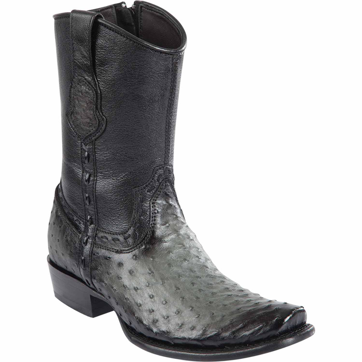 Wild West Boots Boots 6 Men&#39;s Wild West Ostrich Skin Dubai Toe Short Boot 279B0338