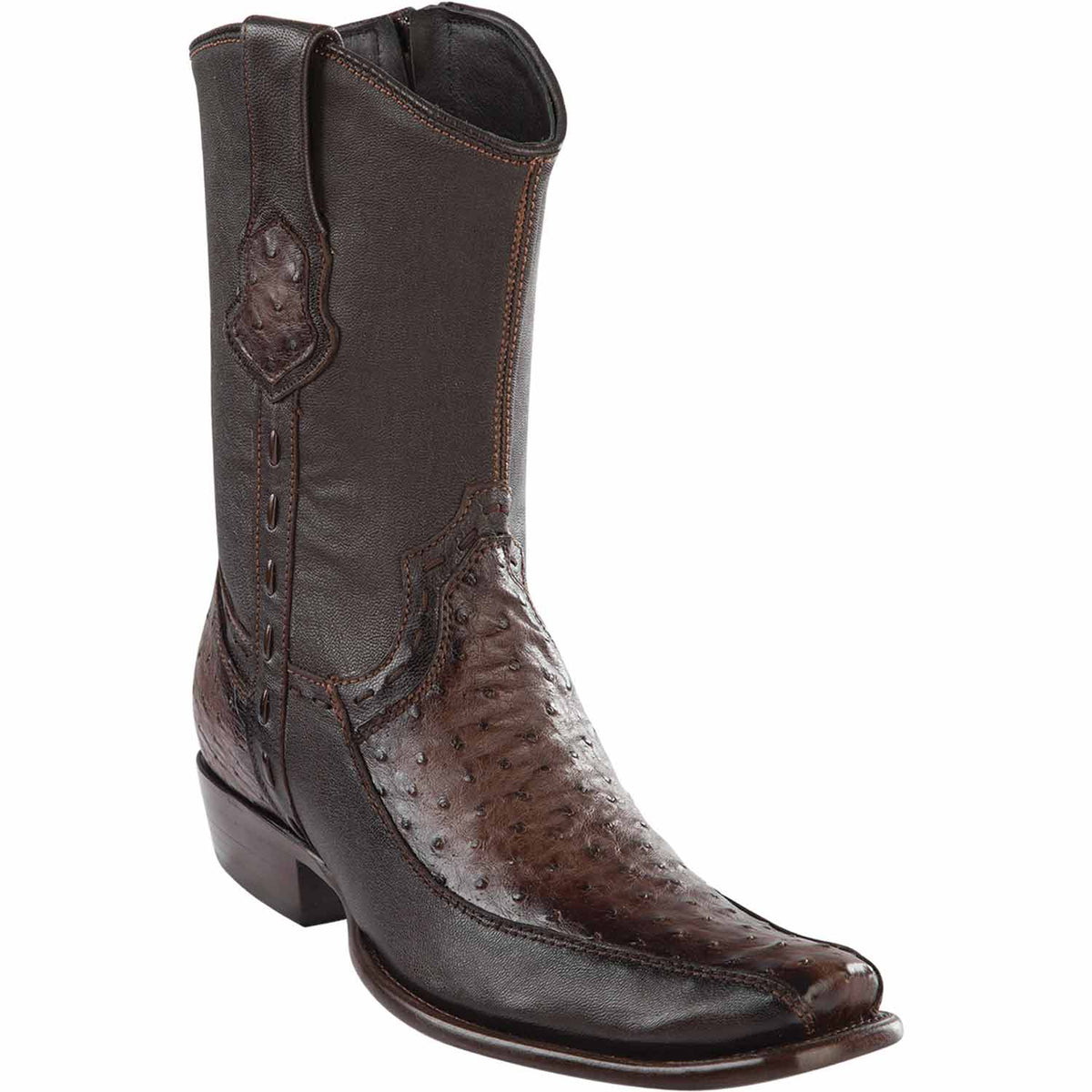 Wild West Boots Boots 6 Men&#39;s Wild West Ostrich with Deer Dubai Toe Short Boot 279BF0316