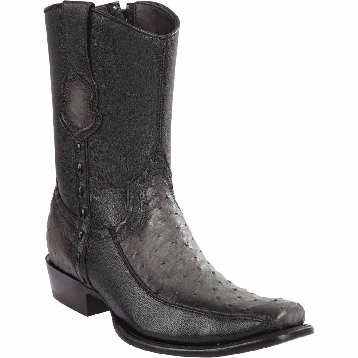 Wild West Boots Boots 6 Men&#39;s Wild West Ostrich with Deer Dubai Toe Short Boot 279BF0338