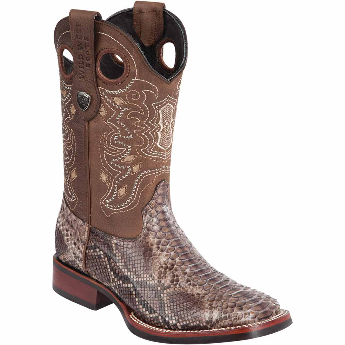 Wild West Boots Boots 6 Men&#39;s Wild West Python Ranch Toe Boot 28255785