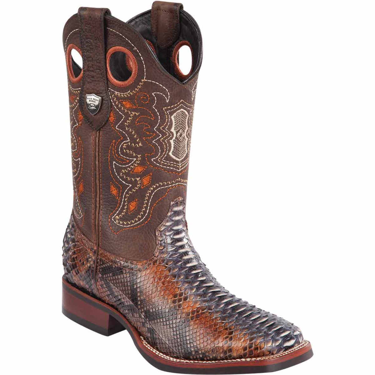 Wild West Boots Boots 6 Men&#39;s Wild West Python Ranch Toe Boot 28255788