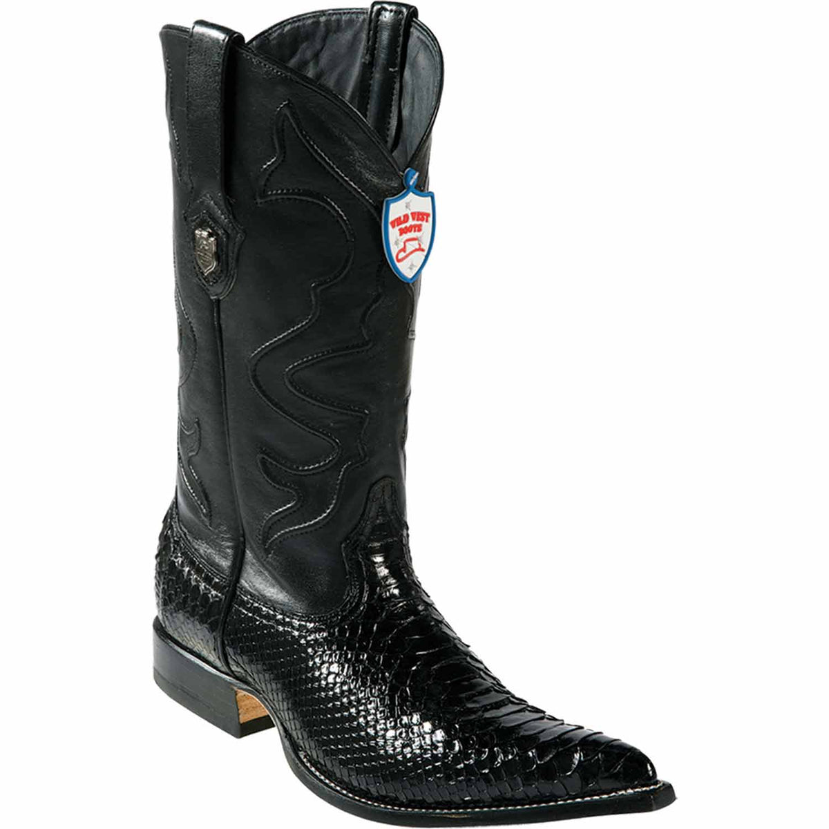 Wild West Boots Boots 6 Men&#39;s Wild West Python Skin 3X Toe Boot 2955705