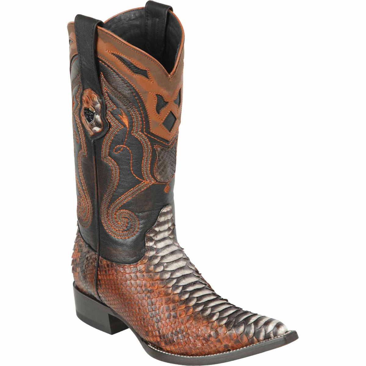 Wild West Boots Boots 6 Men&#39;s Wild West Python Skin 3X Toe Boot 2955788