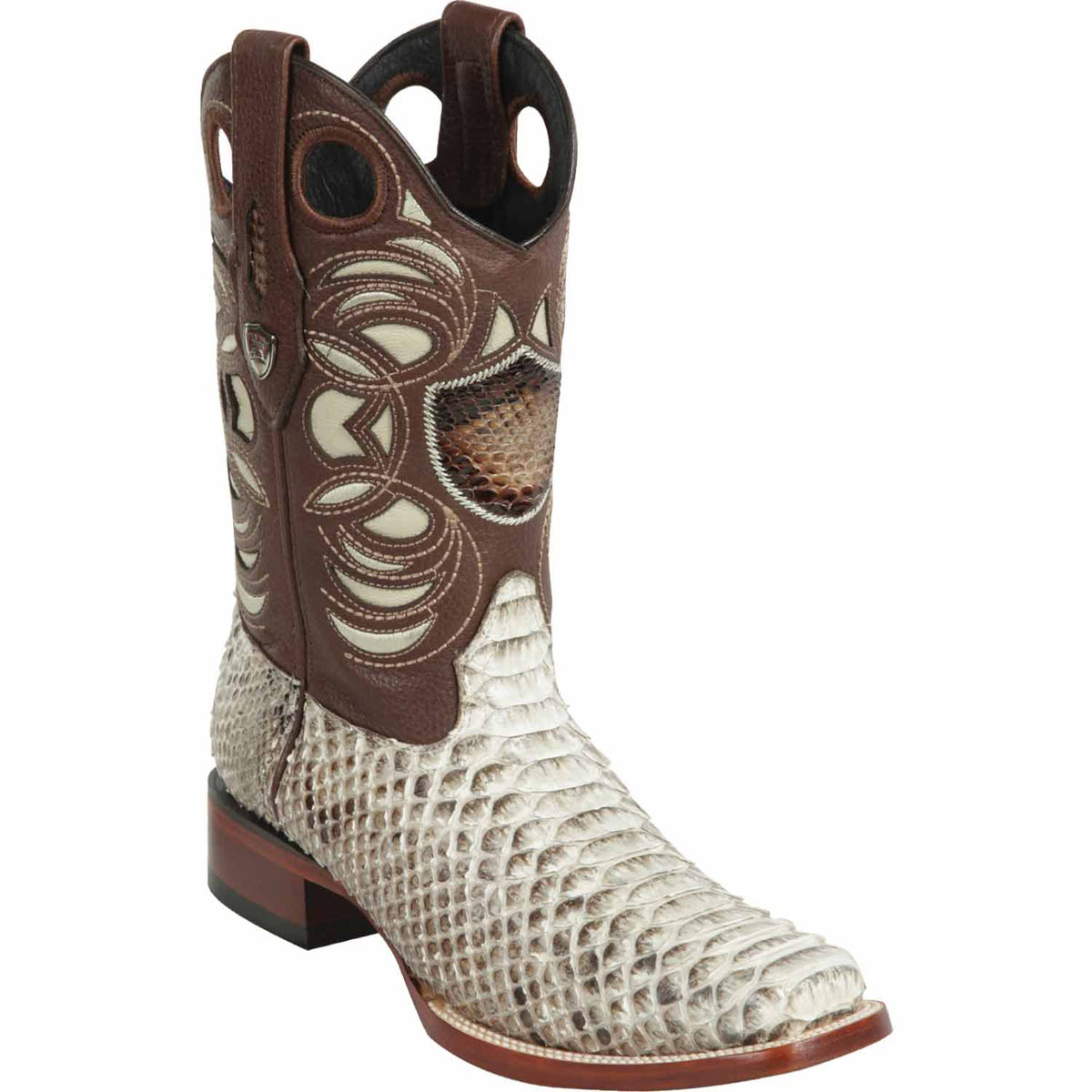 Wild West Boots Boots 6 Men&#39;s Wild West Python Skin Rodeo Toe Boot 28185749