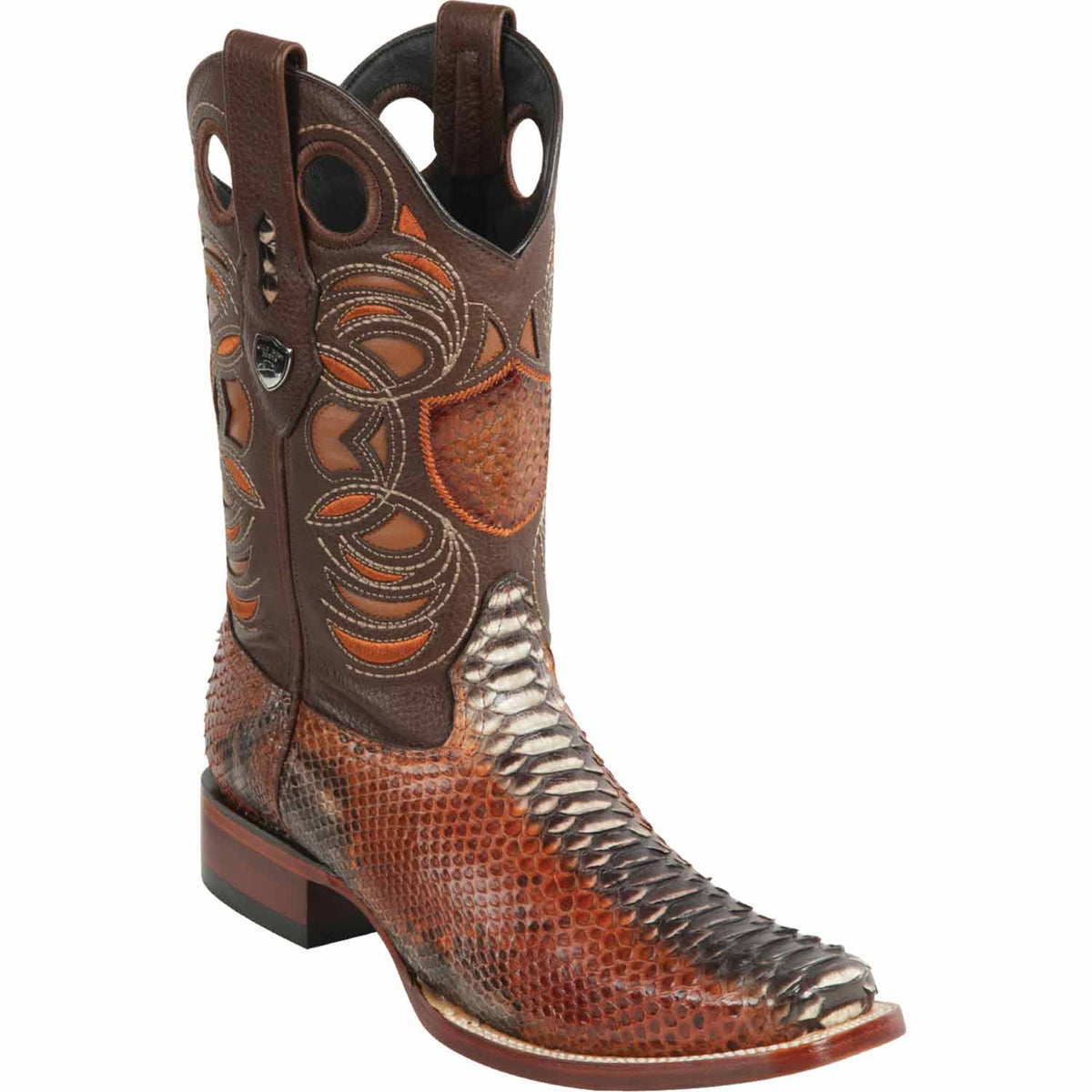 Wild West Boots Boots 6 Men&#39;s Wild West Python Skin Rodeo Toe Boot 28185788