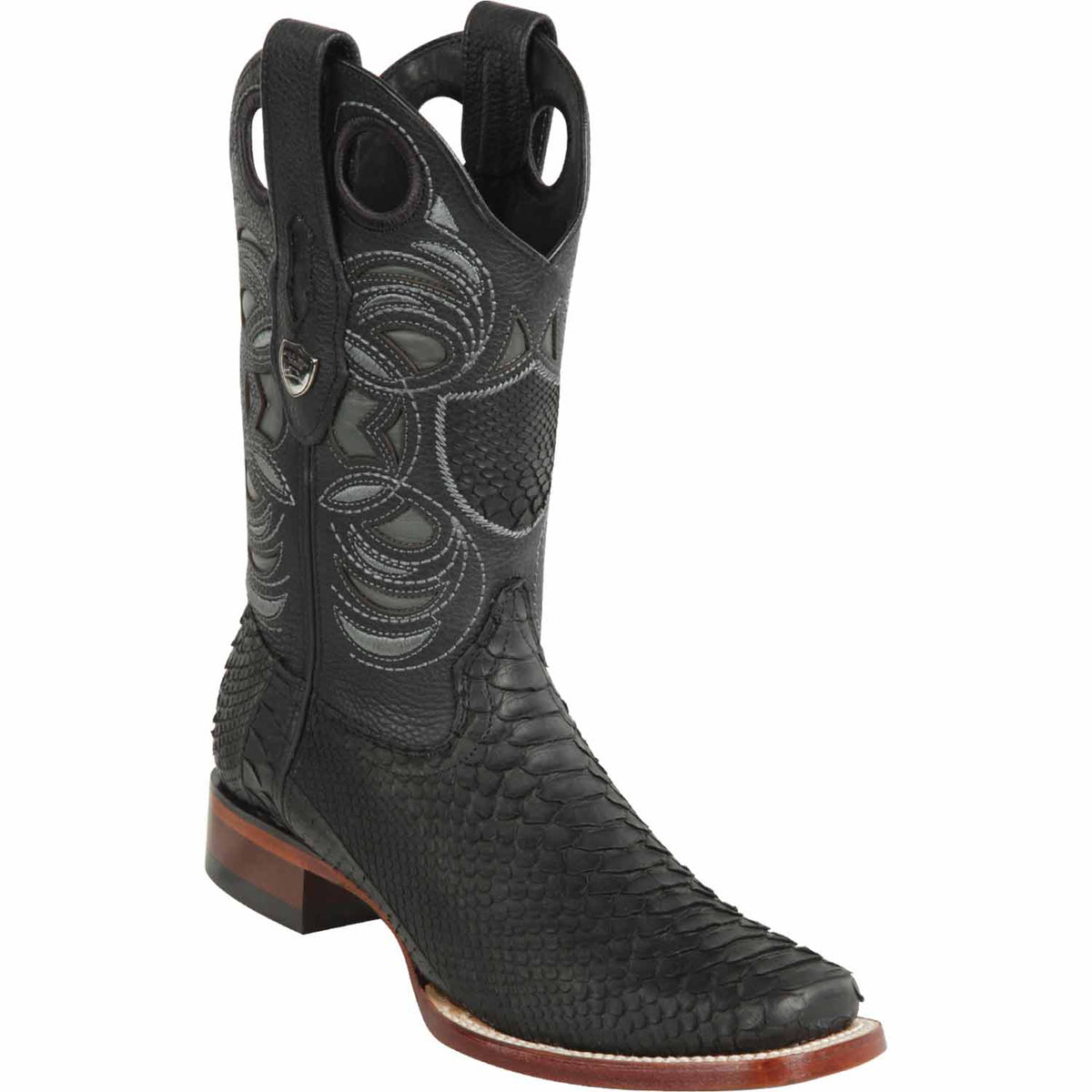 Wild West Boots Boots 6 Men&#39;s Wild West Python Skin Rodeo Toe Boot 2818G5705