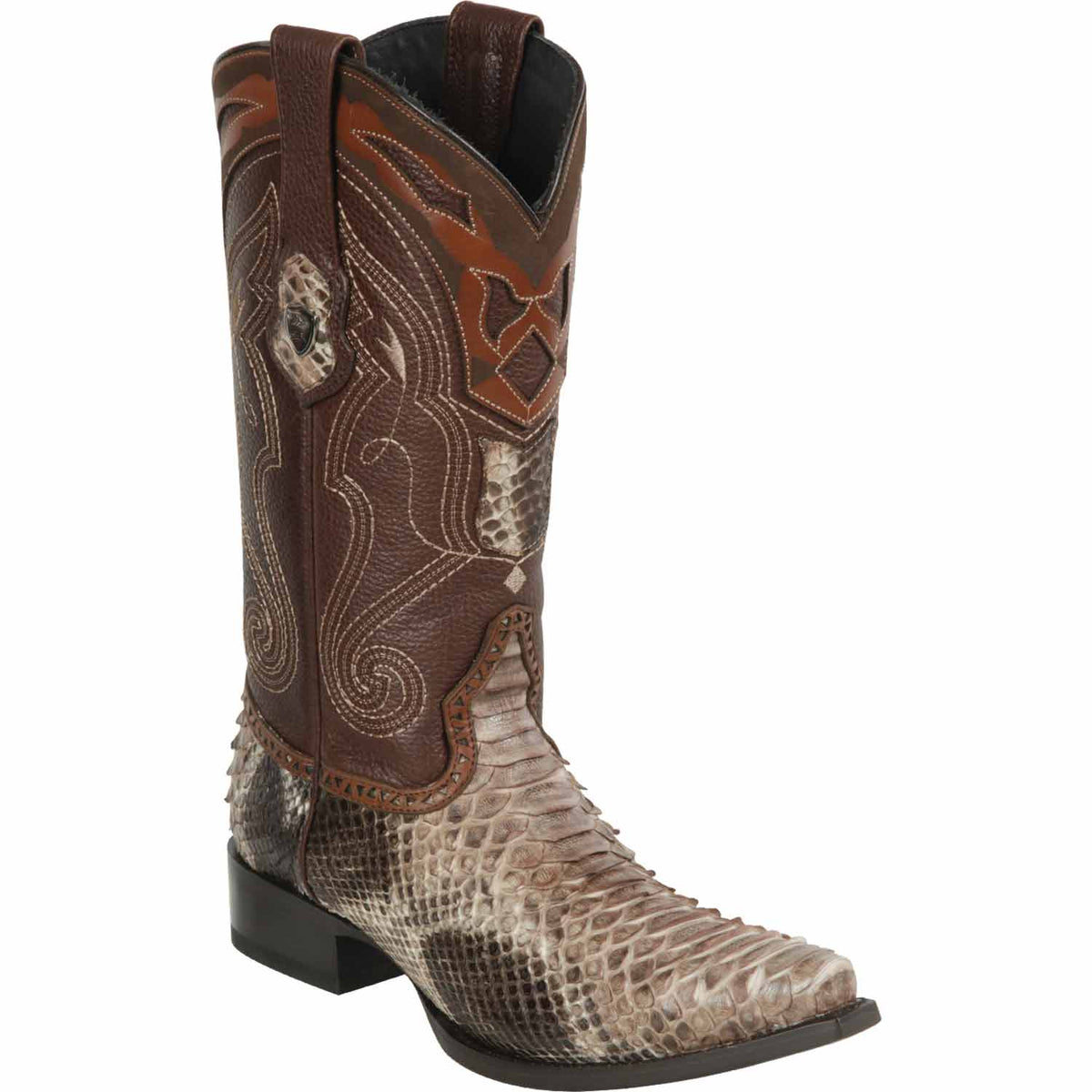 Wild West Boots Boots 6 Men&#39;s Wild West Python Skin Snip Toe Boot 2945785