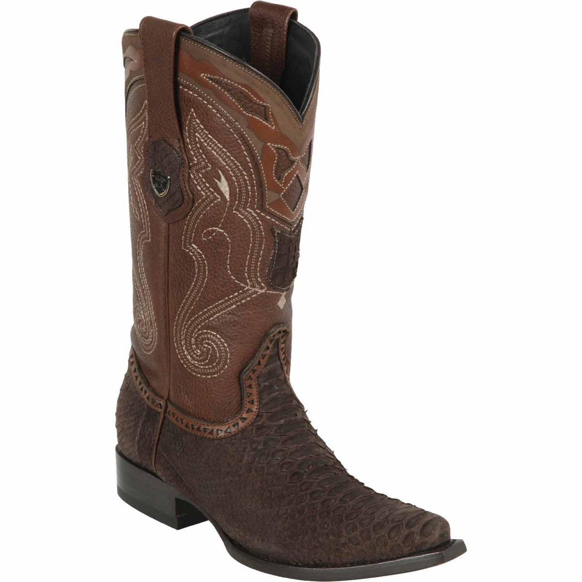 Wild West Boots Boots 6 Men&#39;s Wild West Python Skin Snip Toe Boot 294N5707