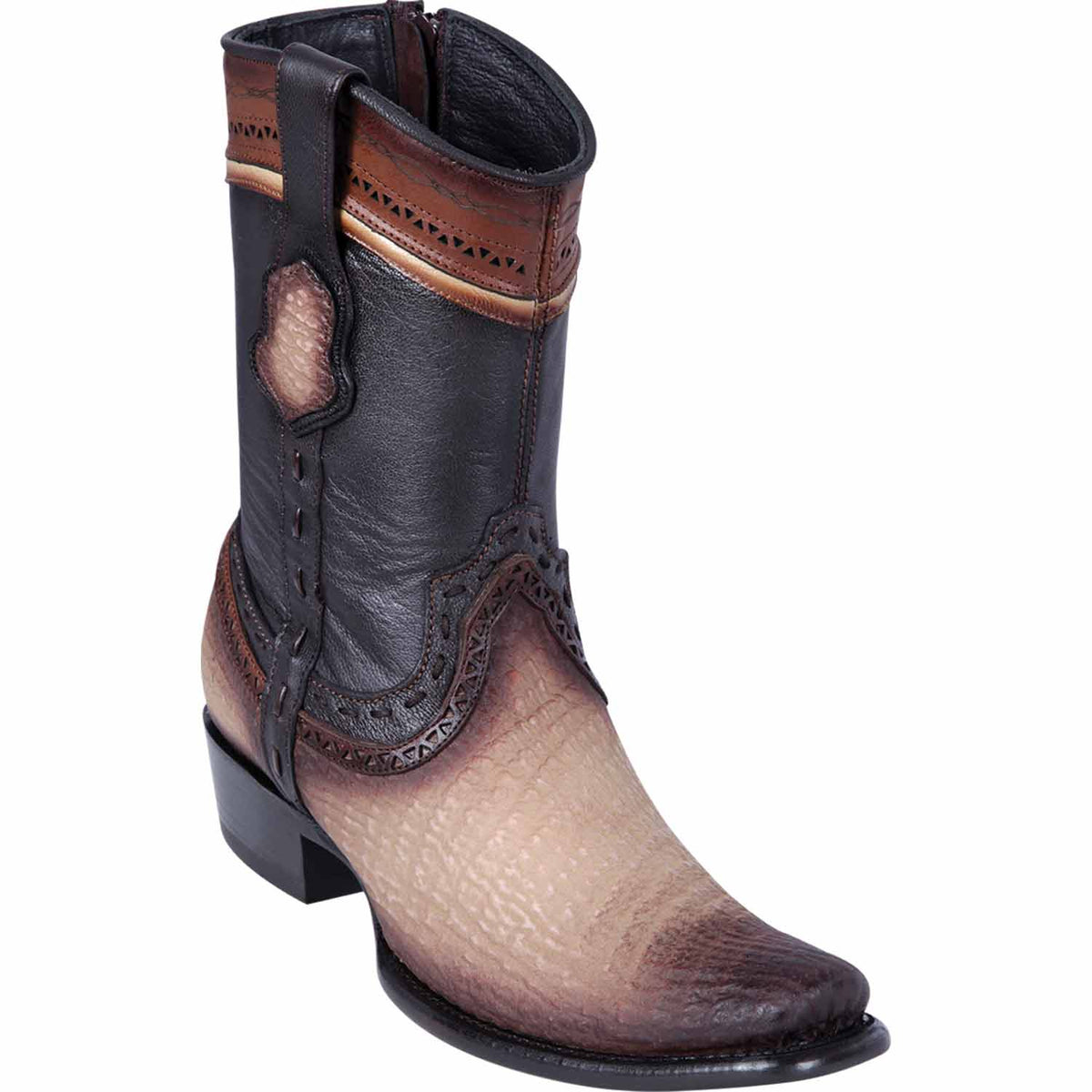 Wild West Boots Boots 6 Men&#39;s Wild West Shark Skin Dubai Toe Short Boot 279B0915