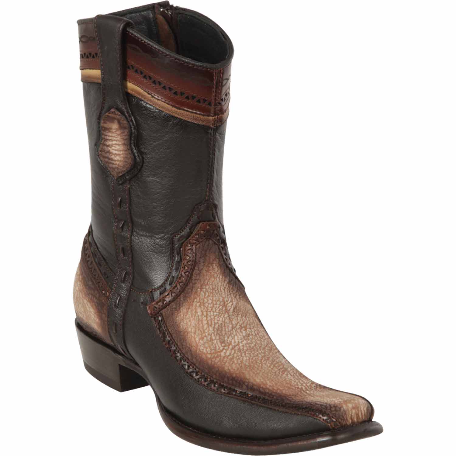 Wild West Boots Boots 6 Men's Wild West Shark with Deer Dubai Toe Short Boot 279BF0905