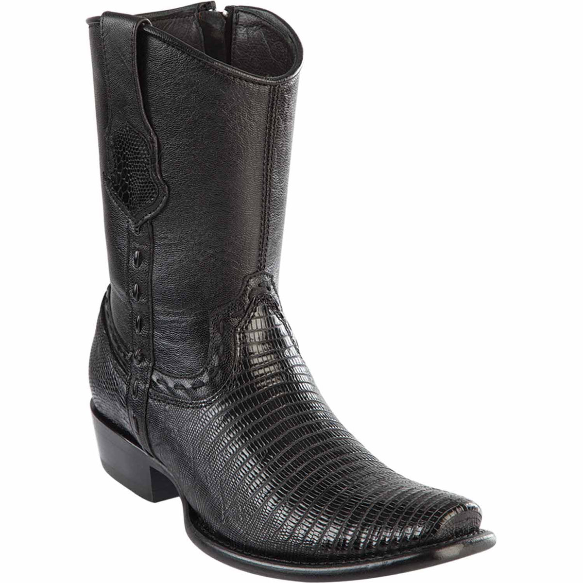 Wild West Boots Boots 6 Men&#39;s Wild West Teju Lizard Skin Dubai Toe Short Boot 279B0705