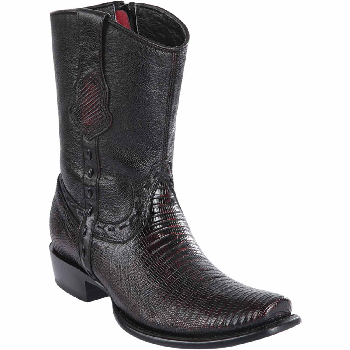 Wild West Boots Boots 6 Men&#39;s Wild West Teju Lizard Skin Dubai Toe Short Boot 279B0718