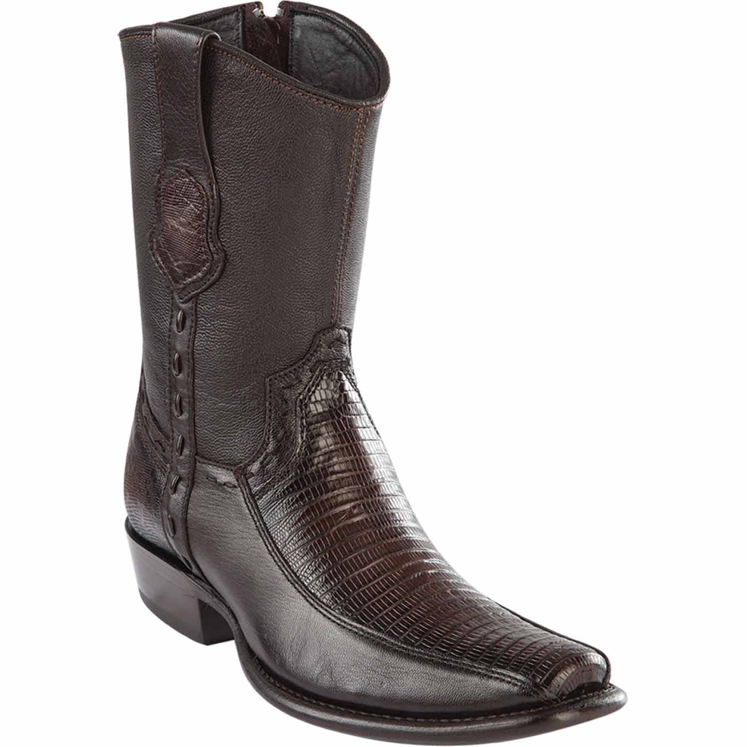 Wild West Boots Boots 6 Men's Wild West Teju Lizard with Deer Dubai Toe Short Boot 279BF0705