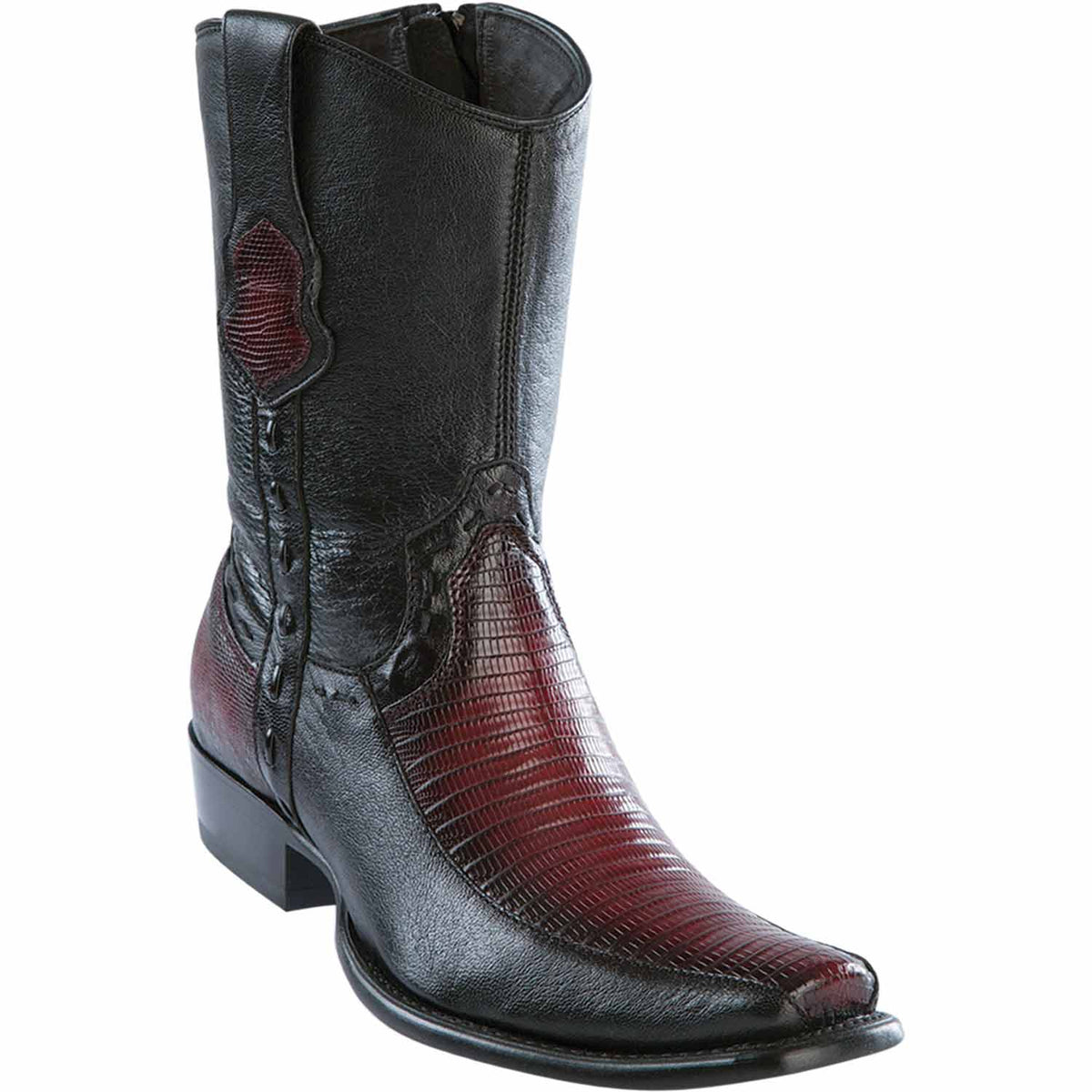 Wild West Boots Boots 6 Men&#39;s Wild West Teju Lizard with Deer Dubai Toe Short Boot 279BF0743