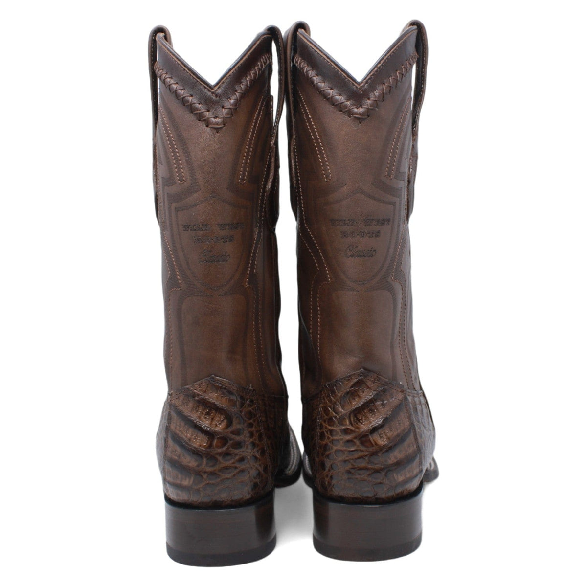 Wild West Boots Boots Men&#39;s Wild West Caiman Belly Ranch Toe Boot 2824L8207