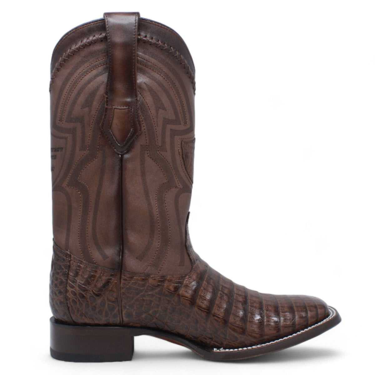 Wild West Boots Boots Men&#39;s Wild West Caiman Belly Ranch Toe Boot 2824L8207