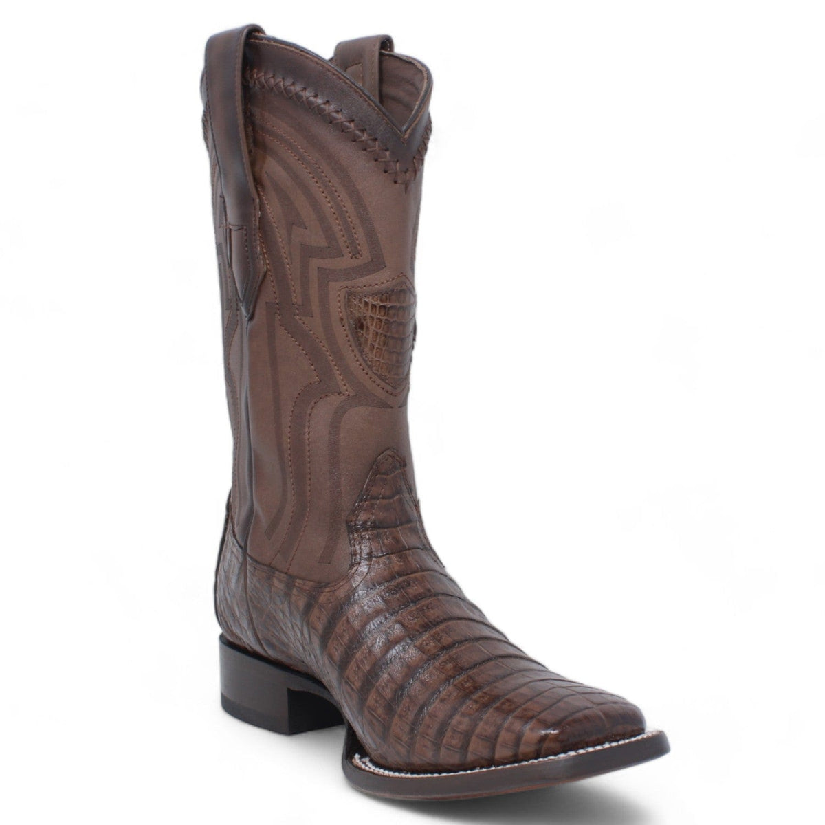 Wild West Boots Boots Men&#39;s Wild West Caiman Belly Ranch Toe Boot 2824L8207