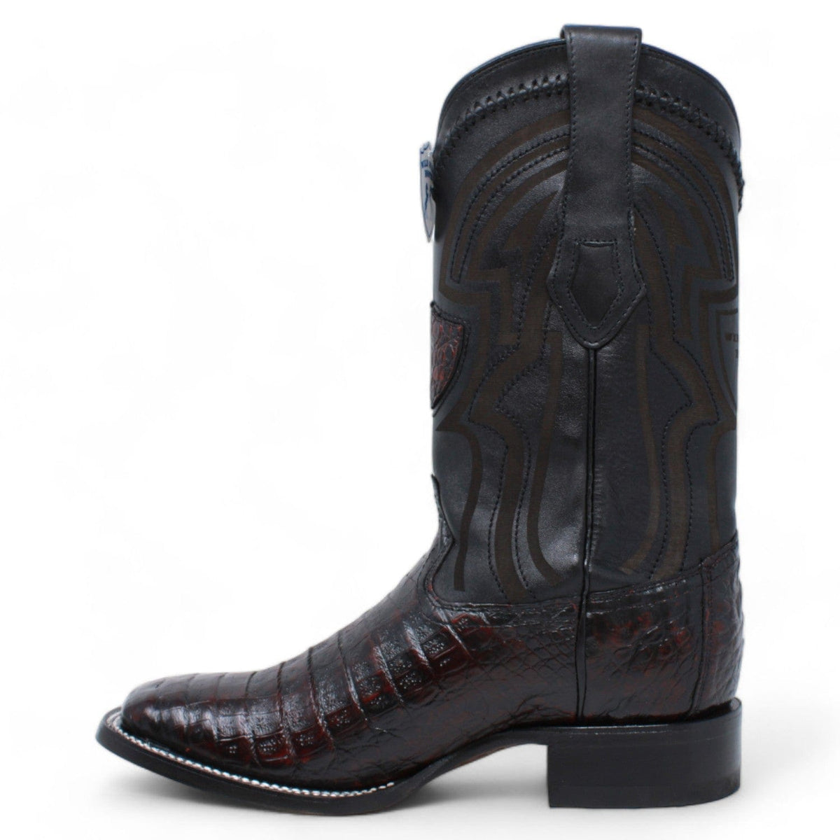 Wild West Boots Boots Men&#39;s Wild West Caiman Belly Ranch Toe Boot 2824L8218