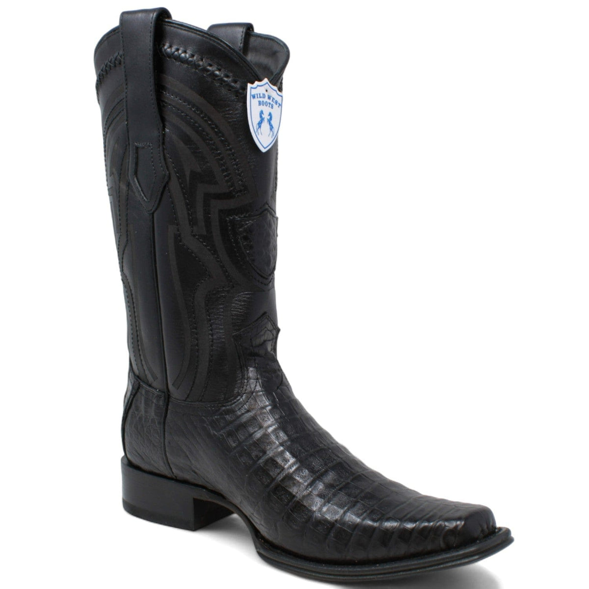 Wild West Boots Boots Men&#39;s Wild West Caiman Belly Square Toe Boot 277L8205