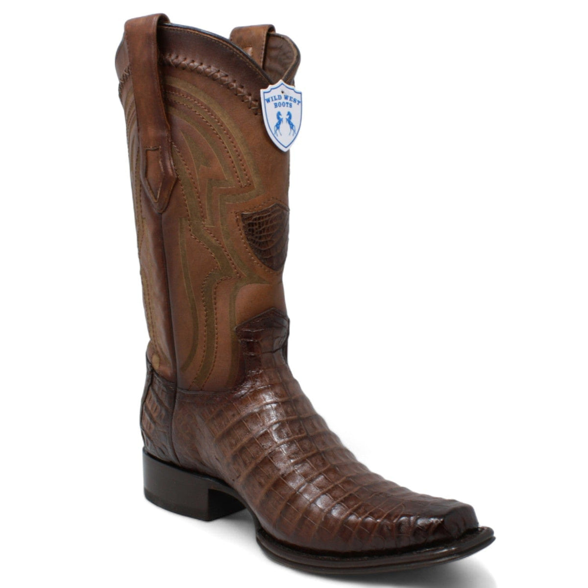 Wild West Boots Boots Men&#39;s Wild West Caiman Belly Square Toe Boot 277L8216