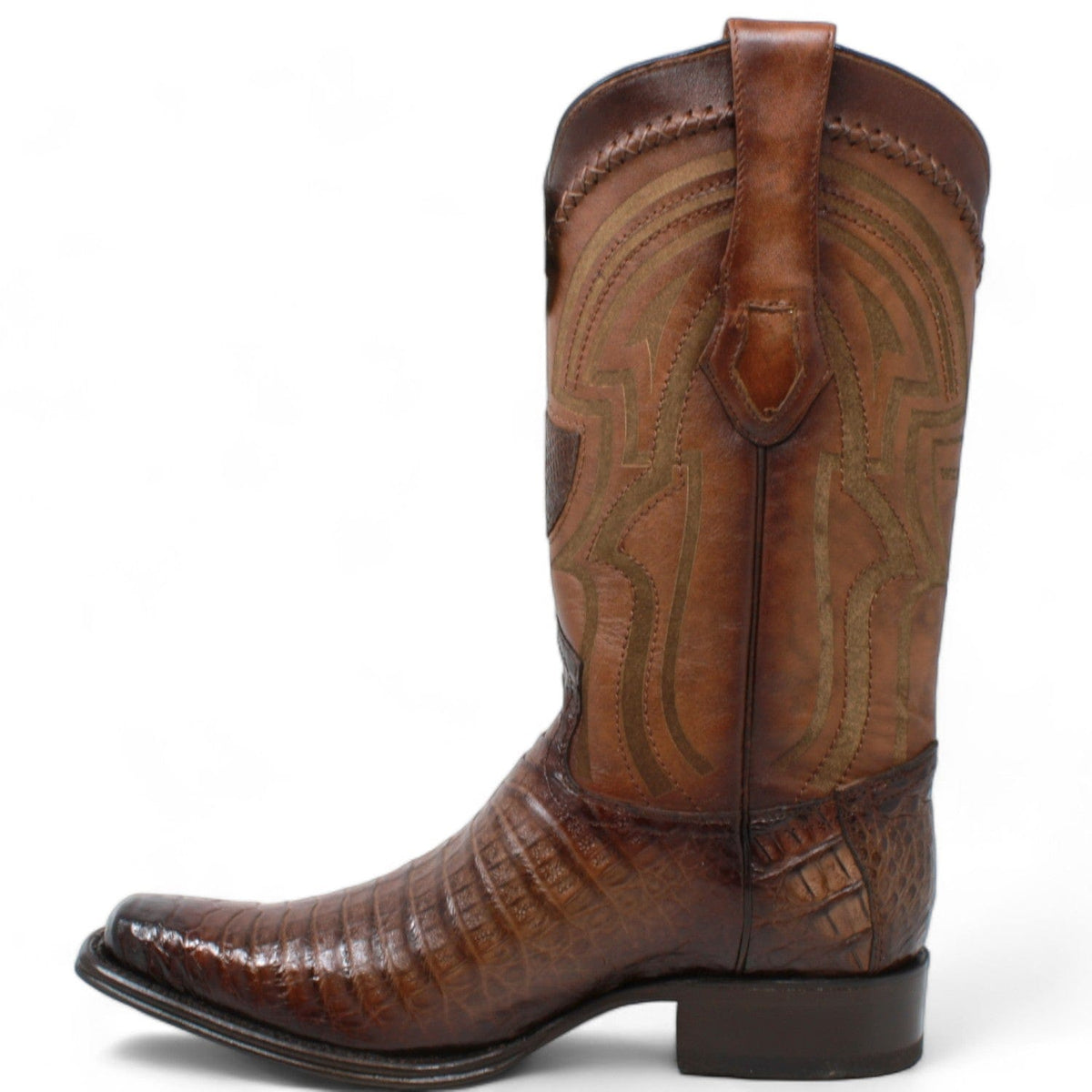 Wild West Boots Boots Men&#39;s Wild West Caiman Belly Square Toe Boot 277L8216