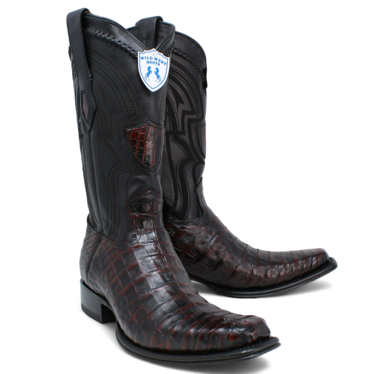 Wild West Boots Boots Men&#39;s Wild West Caiman Belly Square Toe Boot 277L8218