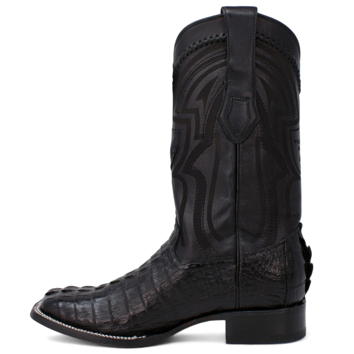 Wild West Boots Boots Men&#39;s Wild West Caiman Tail Ranch Toe Boot 2824L0105