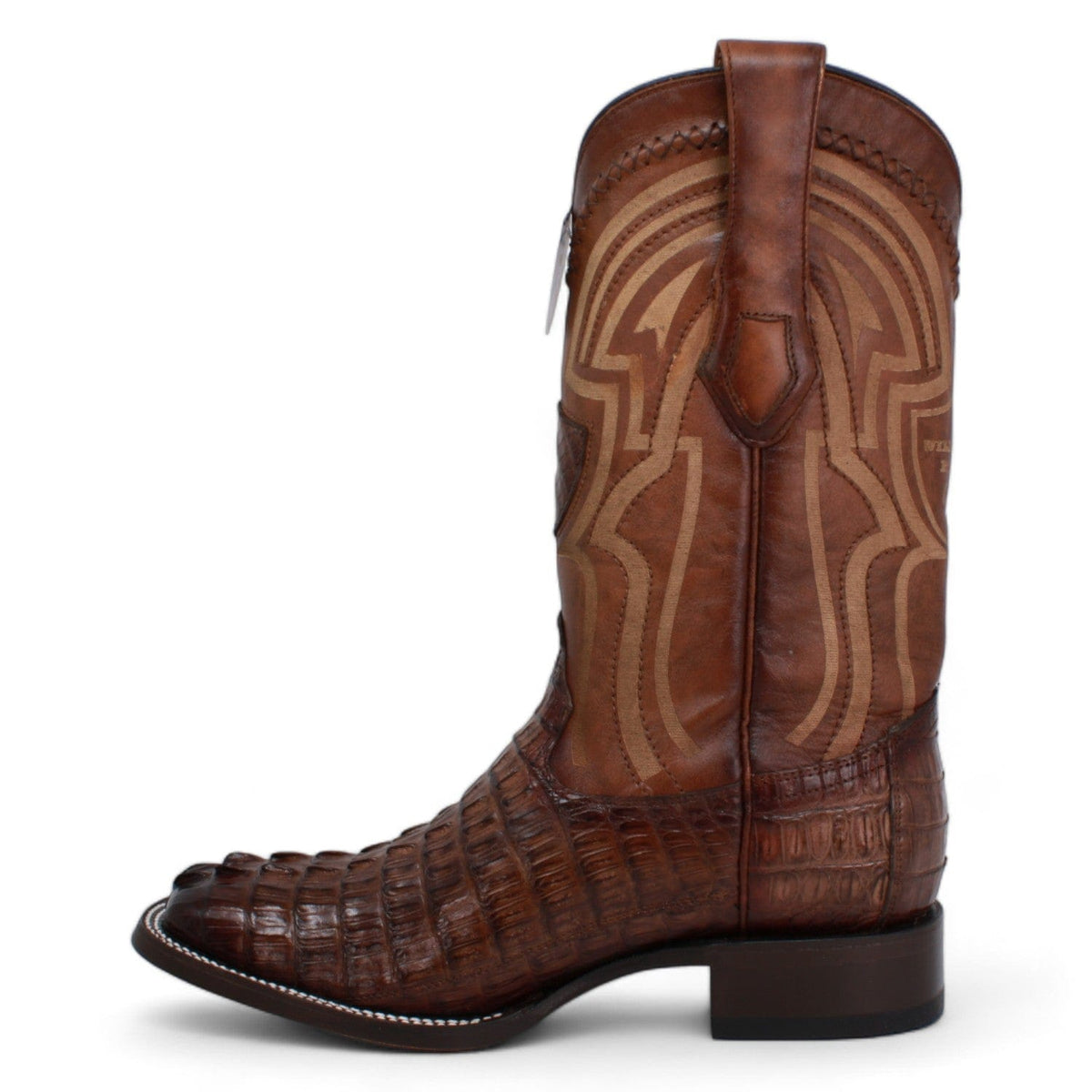 Wild West Boots Boots Men&#39;s Wild West Caiman Tail Ranch Toe Boot 2824L0116