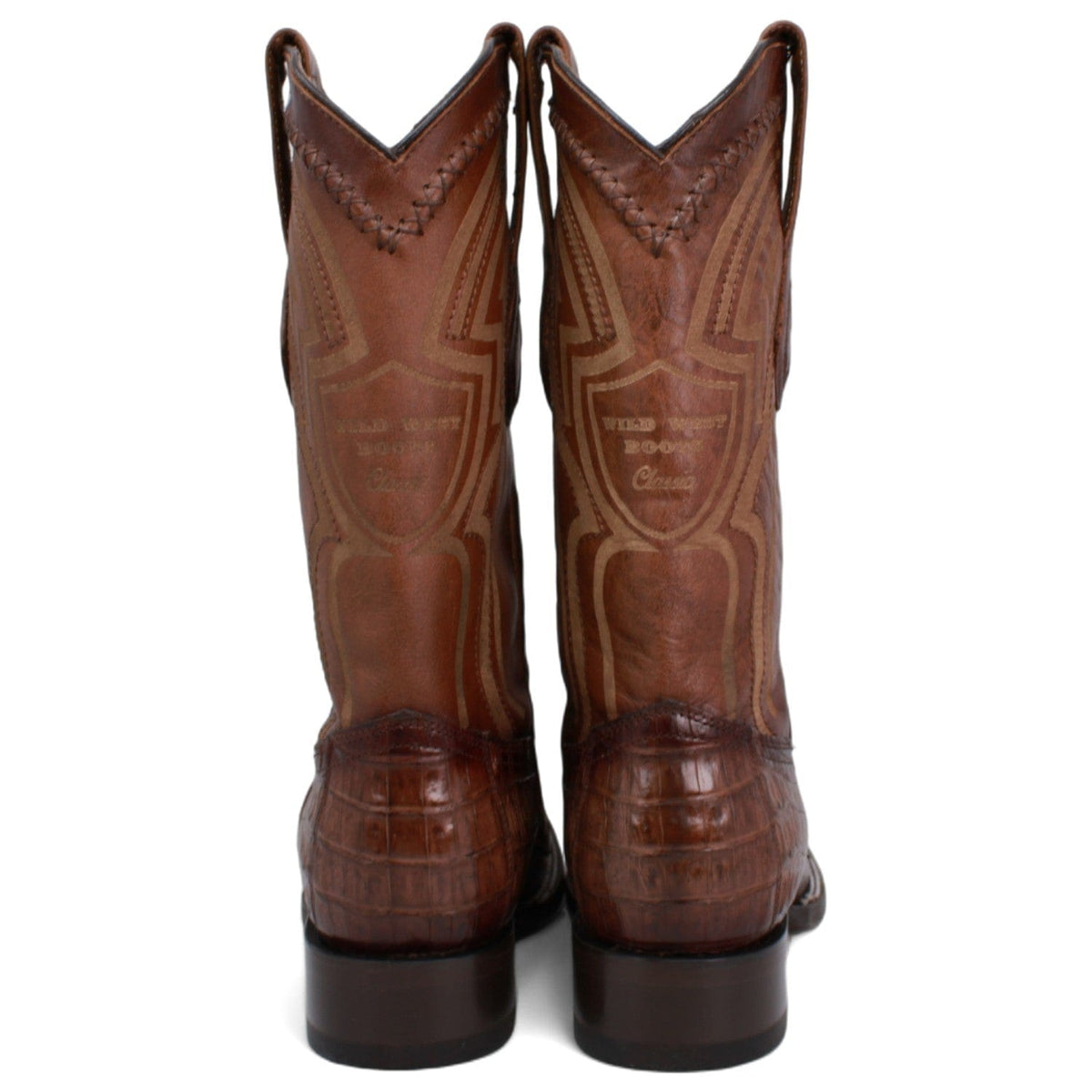 Wild West Boots Boots Men&#39;s Wild West Caiman Tail Ranch Toe Boot 2824L0116