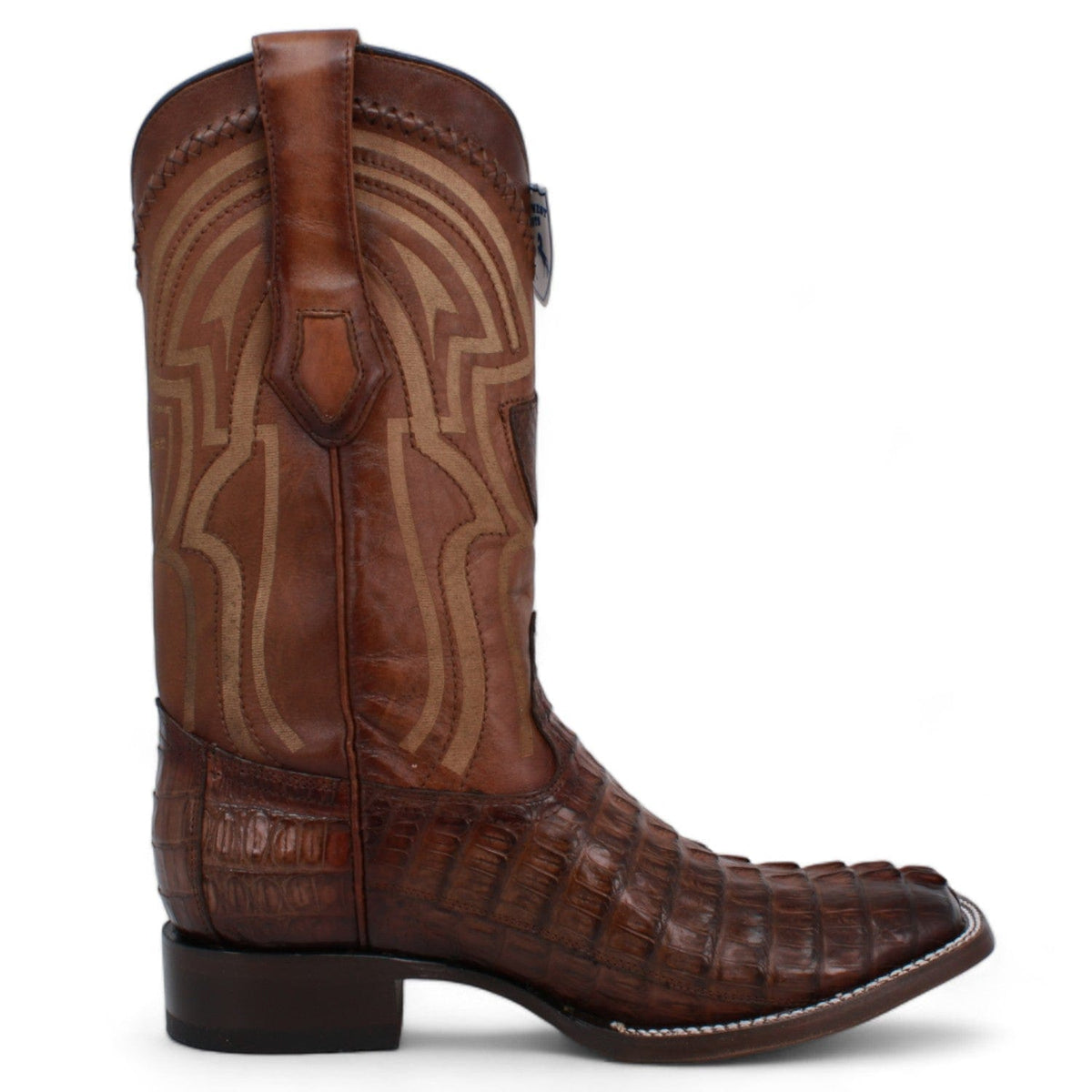 Wild West Boots Boots Men&#39;s Wild West Caiman Tail Ranch Toe Boot 2824L0116