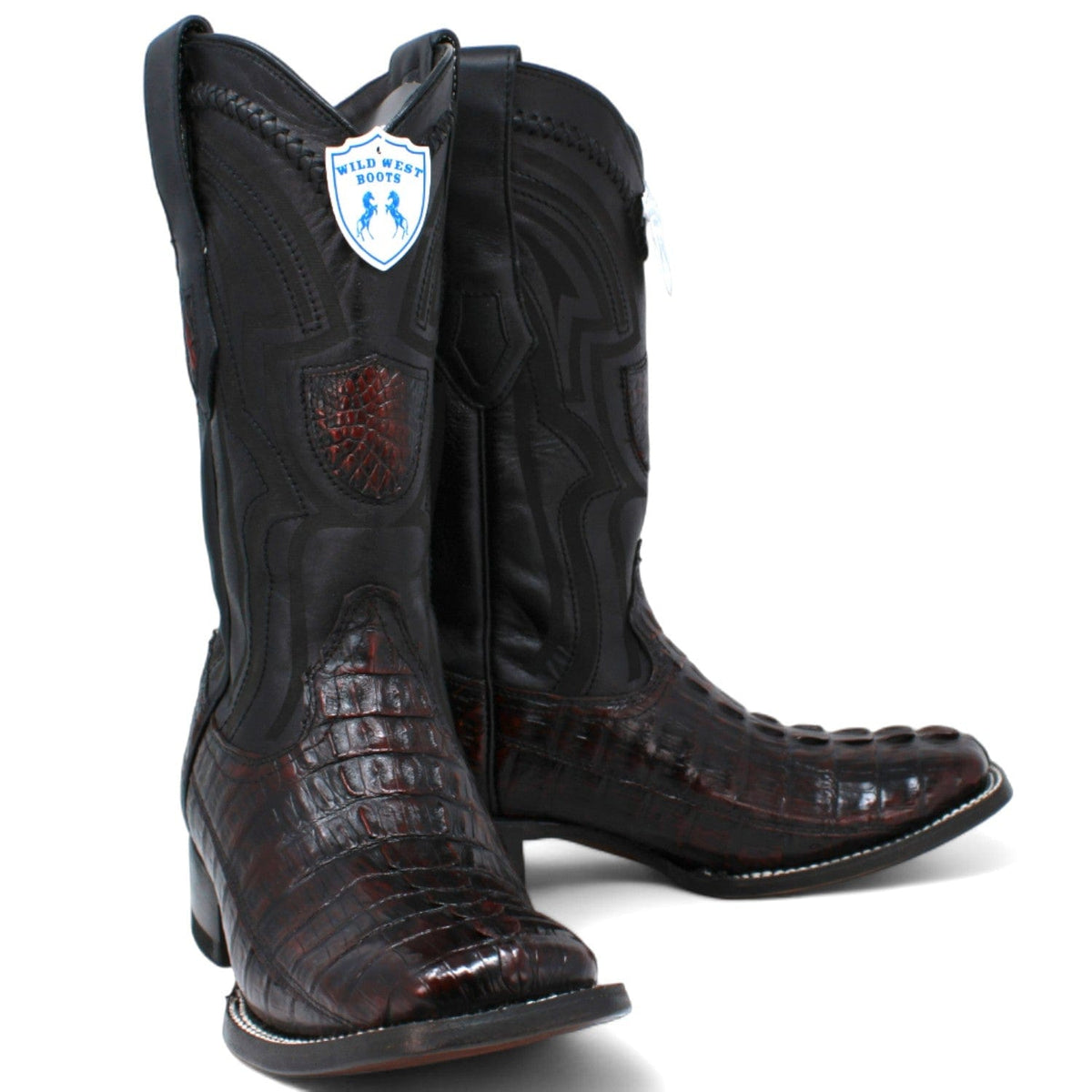 Wild West Boots Boots Men&#39;s Wild West Caiman Tail Ranch Toe Boot 2824L0118