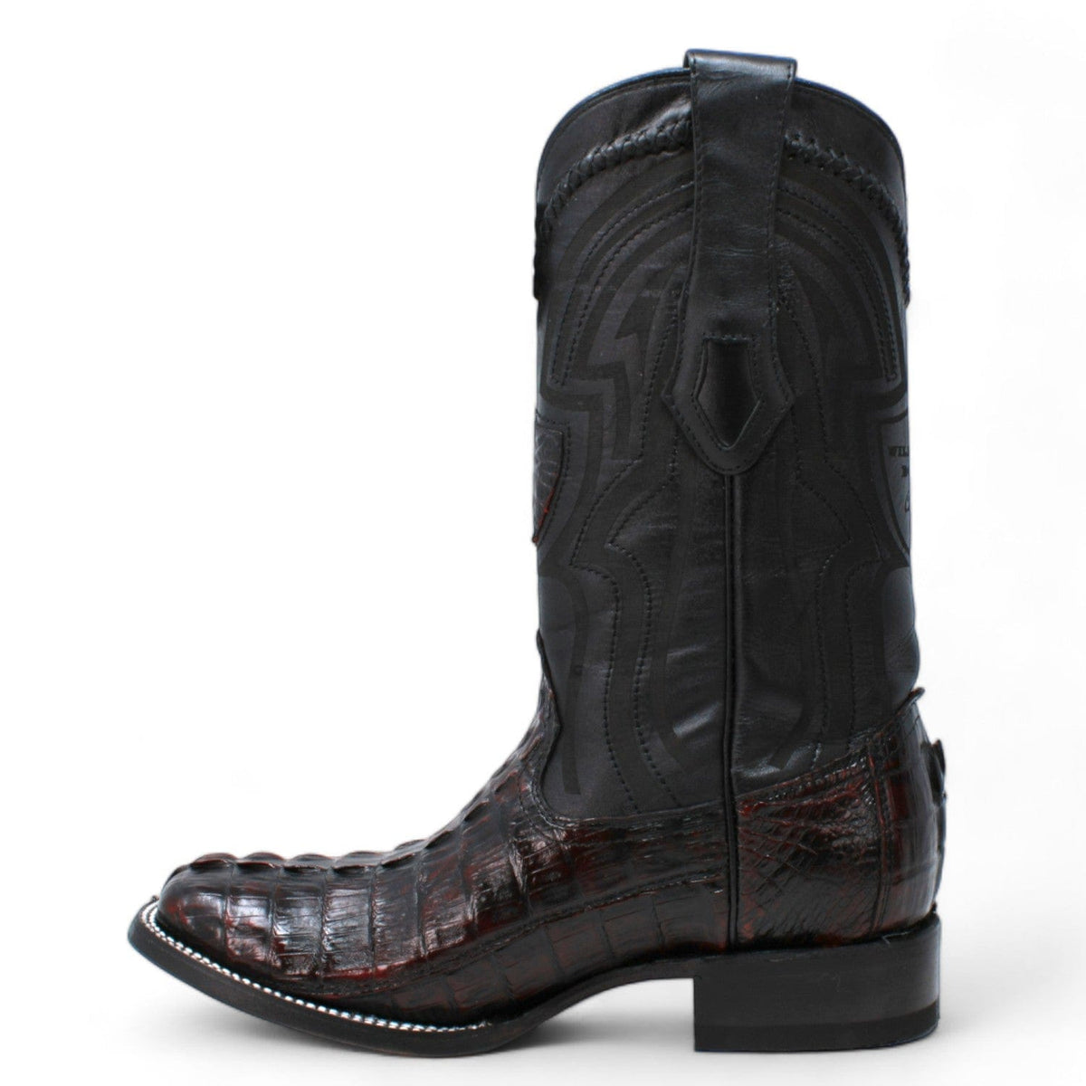 Wild West Boots Boots Men&#39;s Wild West Caiman Tail Ranch Toe Boot 2824L0118