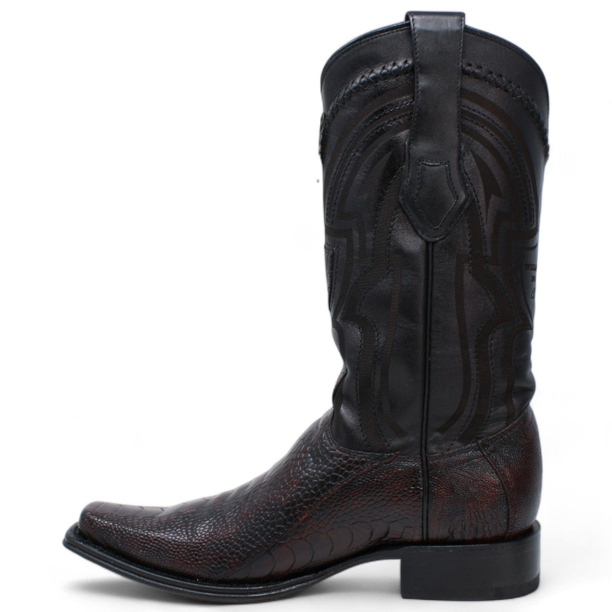 Wild West Boots Boots Men&#39;s Wild West Ostrich Leg Square Toe Boot 277L0518