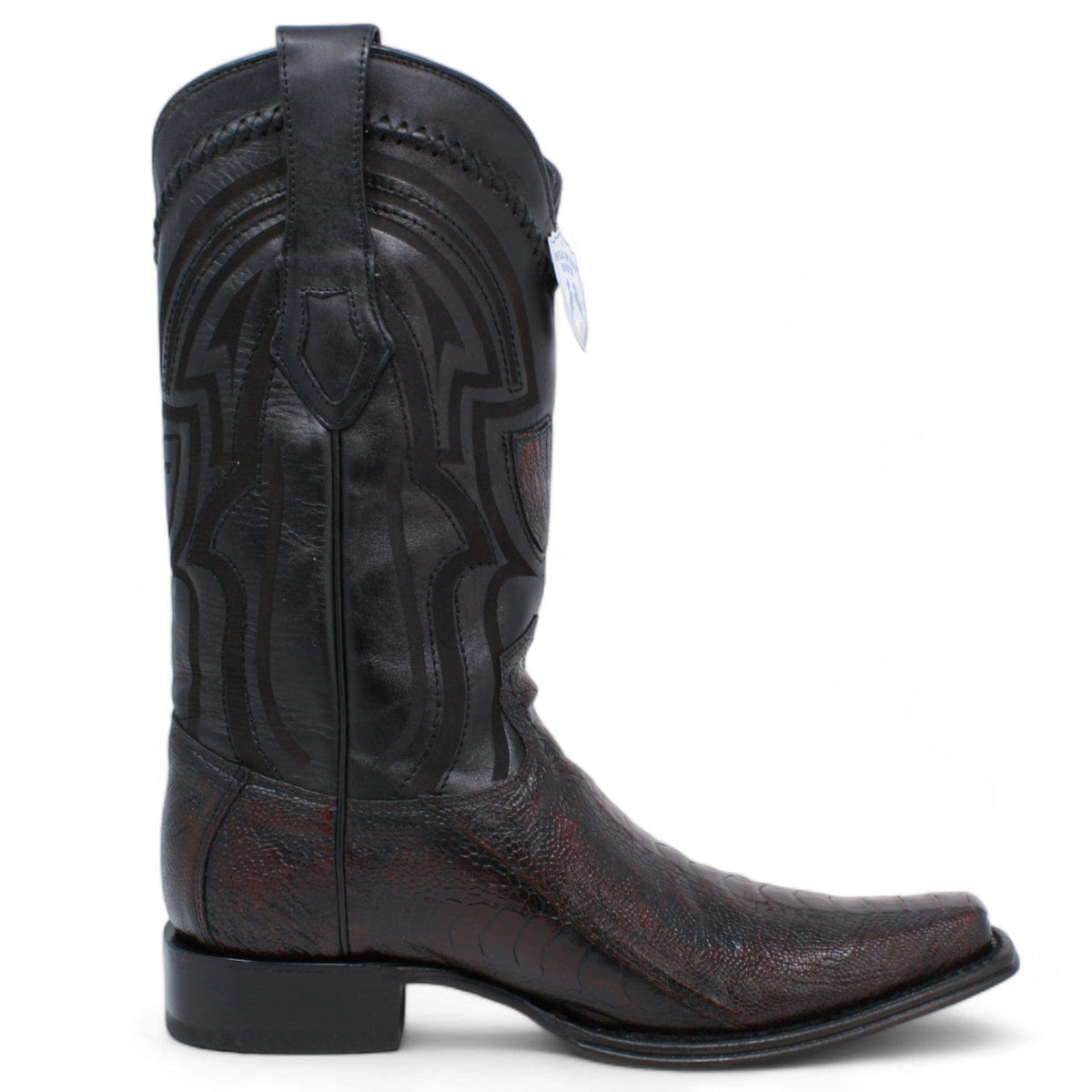 Wild West Boots Boots Men&#39;s Wild West Ostrich Leg Square Toe Boot 277L0518