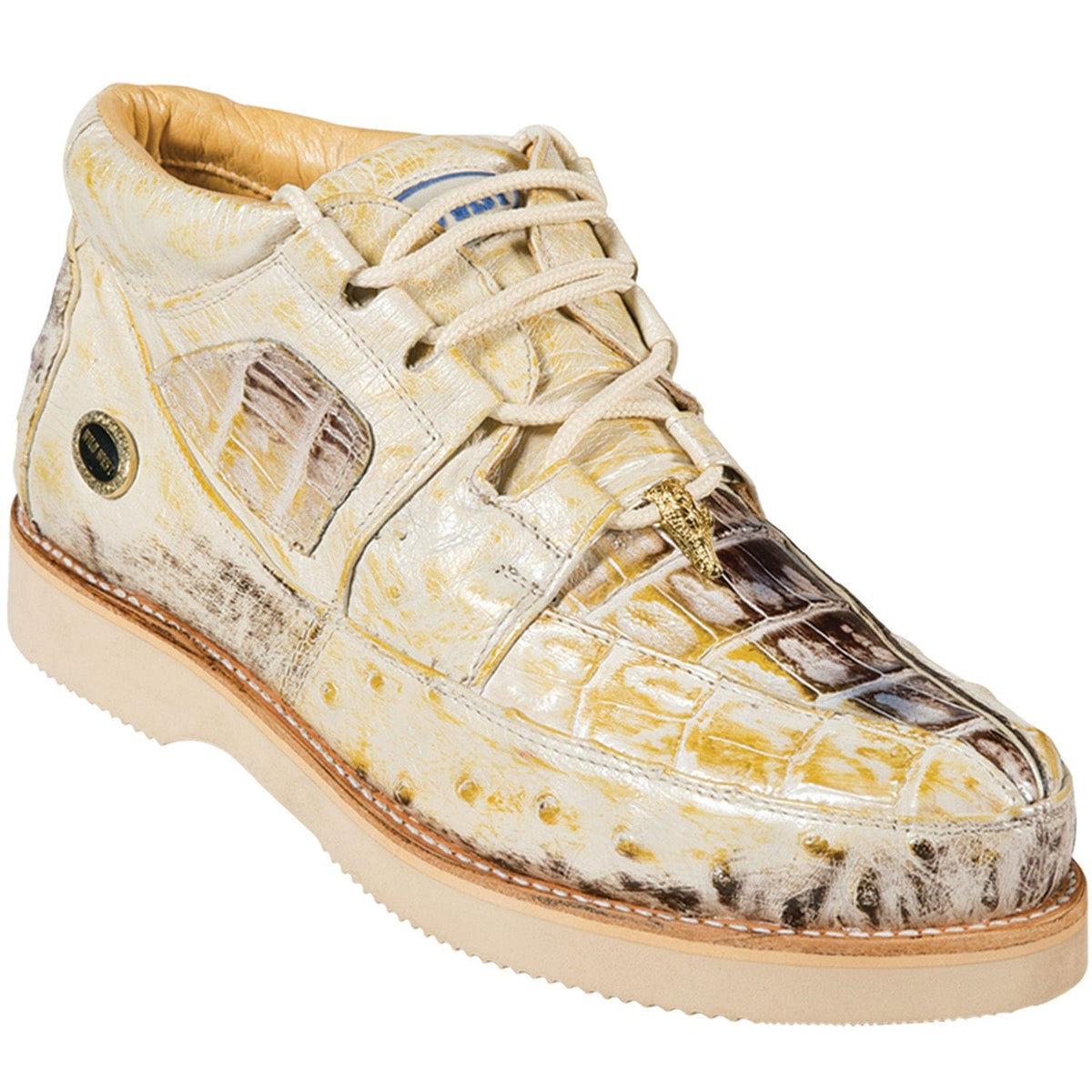 Wild West Boots Shoes 6 Men&#39;s Wild West Boots Caiman and Ostrich Skin Shoe 2ZA050249